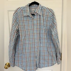 Peter Millar weekend wash long sleeve button down polo